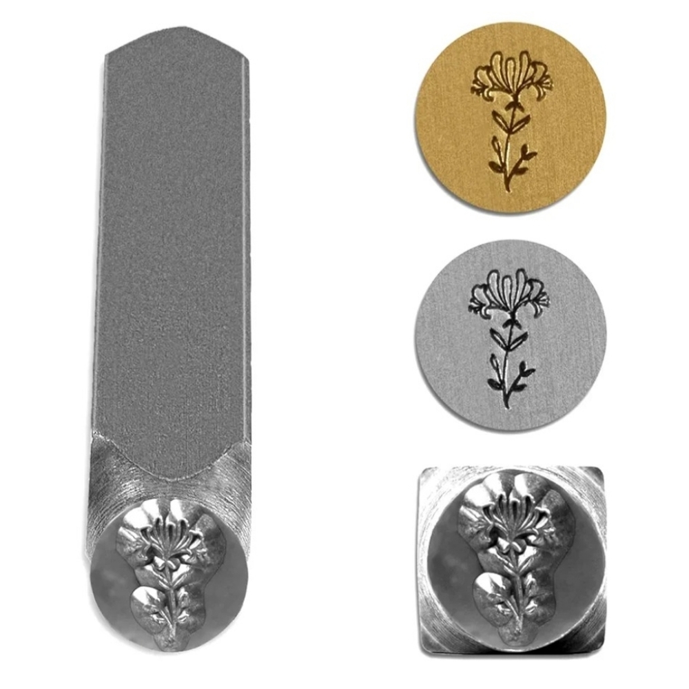 Floral Metal Stamp Set Honeysuckle Art Jewelry Making Supplies